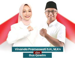 Semangat Perubahan untuk Kota Kediri, Mbak Vinanda - Gus Qowim Diusung Koalisi Besar