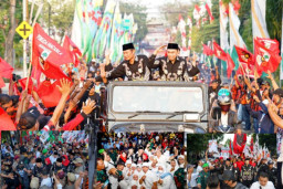 Ribuan Pendukung, Antarkan YES - Dirham Daftar ke KPU