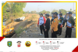 Sembari Gowes, Pj Wali Kota Madiun Sidak Proyek Strategis