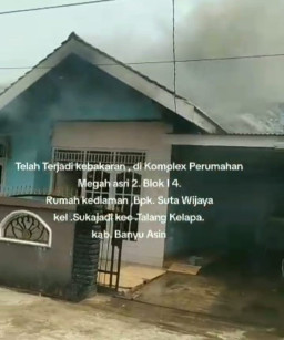 Kebakaran Hanguskan Rumah Warga di Komplek Mega Asri 2, Dua Anak Selamat