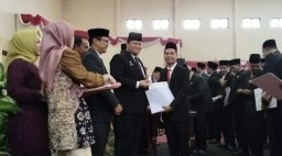 45 Anggota DPRD Banyuasin Periode 2024-2029 Dilantik