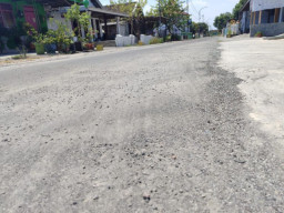 Kualitas Jalan Lapen di Palrejo Jombang Jauh dari Harapan