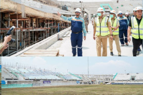 Progres Pembangunan Stadion Surajaya Sudah 51 Persen