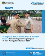 Peringatan Hantaru, 49 Pegawai dan 21 Purna Bakti Terima Piagam Penghargaan