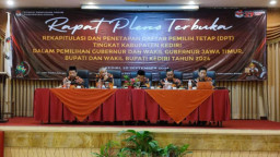 KPU Kabupaten Kediri Tetapkan 1.254.964 Pemilih sebagai DPT