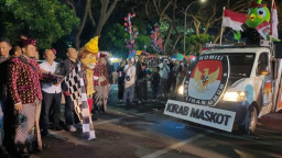 KPU Kabupaten Kediri Serah Terima Maskot Pilkada 2024