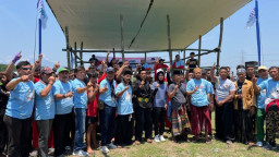 Menangkan Vinanda - Gus Qowim di Pilwali Kediri, Paguyuban Pendekar Nusantara Gelar Pencak Dor