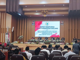 Empat Pimpinan DPRD Kabupaten Malang Periode 2024-2029 Dilantik, Darmadi Kembali Jabat Ketua