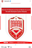 Webiste hingga Medsos Federasi Sepakbola Bahrain Kena Serangan Siber