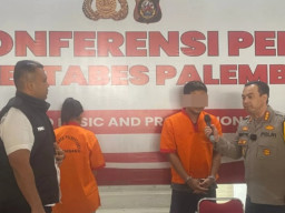 Sejoli Kompak Curi Motor di Palembang, Uangnya Dipakai untuk Modal Nikah