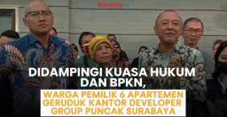 Warga Pemilik 6 Apartemen Labrak Kantor Developer Group Puncak Surabaya
