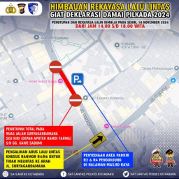 Jelang Kampanye Damai, Satlantas Polres Kotabaru Siapkan Rekayasa Lalulintas