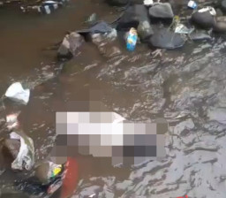 Jasad Bayi Laki-Laki Ditemukan Terapung di Sungai dengan Kondisi Leher Memar