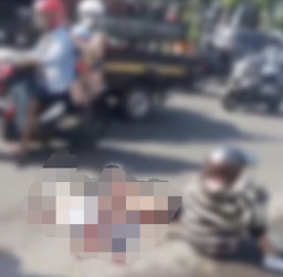 Pemotor Tewas Terlindas saat Coba Salip Truk Tronton di Jember