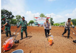 Panglima TNI Bersama Kapolri ke Jateng, Tinjau Program Ketahanan Pangan