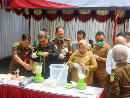 Barang Bukti Kejahatan Dimusnahkan Kejari Ponorogo, Narkotika Masih Mendominasi Tahun Ini