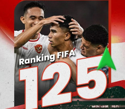 Terdongkrak lagi, Ranking FIFA Timnas Indonesia Nomor Jadi 125 di Dunia