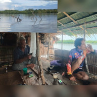 Pondok Nelayan di Desa Sungai Betung Tertabrak Tongkang, Warga Harap Ganti Rugi
