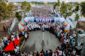 50 Ribu Peserta Meriahkan Jalan Sehat Batfest 2024 di Batulicin