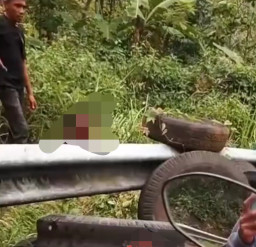 Rem Motor Blong Pas di Tanjakan, Pasutri Celaka