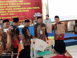 Perolehan Suara Pilkada Lamongan, Paslon Nomor 01 Hanya Unggul di 6 Kecamatan