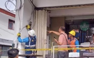 Siswa Madrasah Meninggal Kesetrum  Folding Gate di Indomaret Tretes Prigen Pasuruan