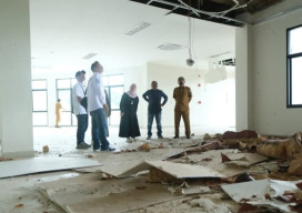 Ketua DPRD Kotabaru Tinjau Kondisi Gedung Baru di Sebelimbingan