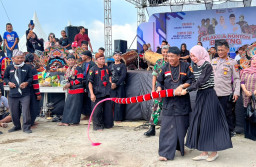 Seni Budaya Jaranan Jadi Pembuka Pesta Rakyat di Acara Tasyakuran Mbak Vinanda-Gus Qowim