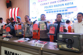 Polres Madiun Kota Ungkap Kasus Curanmor 19 TKP