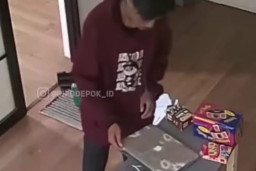 Pencuri di Cinere Terekam CCTV, Kerugian Diperkirakan Puluhan Juta