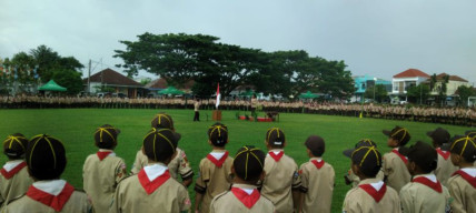 Pesta Siaga Meriah, 640 Pramuka Kwarran Cilacap Selatan Unjuk Kemampuan