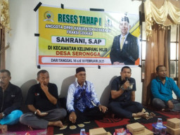 Reses Tahap 1 Anggota DPRD Kotabaru, Sahrani S.A.P., Serap Aspirasi Masyarakat Desa Serongga