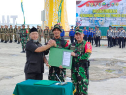 Kodim 1004/Kotabaru Gelar Apel Pembukaan TMMD ke-123 Tahun 2025