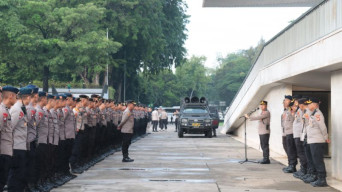 2.802 Personil Gabungan Diterjunkan Untuk Pengamanan Pelantikan Serentak Kepala Daerah di Istana Negara