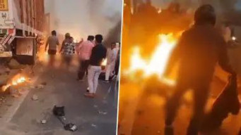 Motor Tabrak Truk, Picu Kebakaran