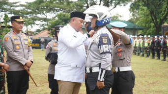 Jelang Idul Fitri, Bupati Bogor Bersama TNI-Polri Gelar Apel Operasi Ketupat Lodaya 2025