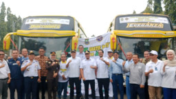 Pemkot Cilegon Lepas 47 Bus Mudik Gratis untuk Ribuan Pemudik