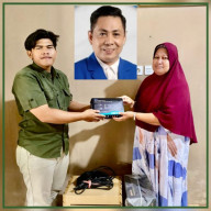 Anggota DPRD Kotabaru H Abidin Daeng Mappuji Bagikan 75 Paket Sembako