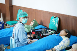 Pj Wali Kota Kediri Ikuti Donor Darah