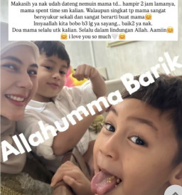 Paula Bertemu Anaknya cuma 2 Jam saat Lebaran