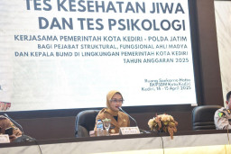 Kerjasama dengan Polda Jatim, Pemkot Kediri Tes Kesehatan Jiwa dan Psikologi ASN