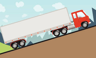 Truk Tak Kuat Menanjak, Mundur Tabrak Balita