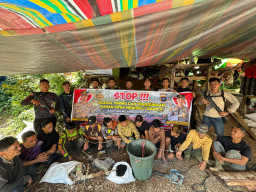 Gerebek Tambang Ilegal, Tim Gabungan Sat Reskrim Polres Solok Selatan Amankan 10 Orang