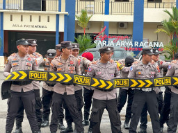 Latihan Dalmas dan Pleton Power On Hand, 244 Personel Dilatih di Polresta Cilacap