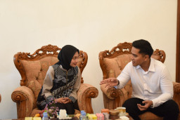 Kunjungan Kaesang Pangarep, Mbak Vinanda Diskusi Kembangkan Potensi Kota Kediri