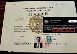 UGM Bersikeras Ijazah Jokowi Asli
