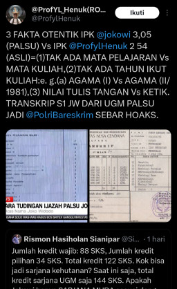 Netizen Analisa Transkrip Nilai yang Dirilis Bareskrim, Begini Hasilnya