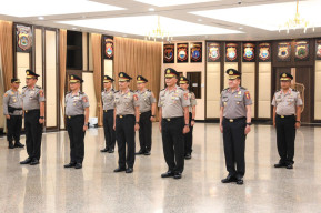 14 Pati Naik Pangkat, Mabes Polri Gelar Korps Raport Kenaikan Pangkat Pati Polri
