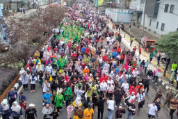 Antusiasme Pelaksanaan Car Free Day di Depok, Warga Sesaki Jalan Margonda