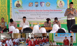 Tekan Angka Kecelakaan, Satlantas Polres Lamongan Sasar Pesantren